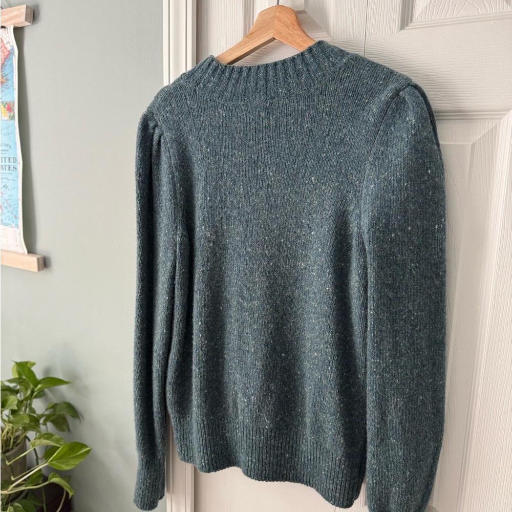 Faherty Blue Crew Neck Sweater Classic Design